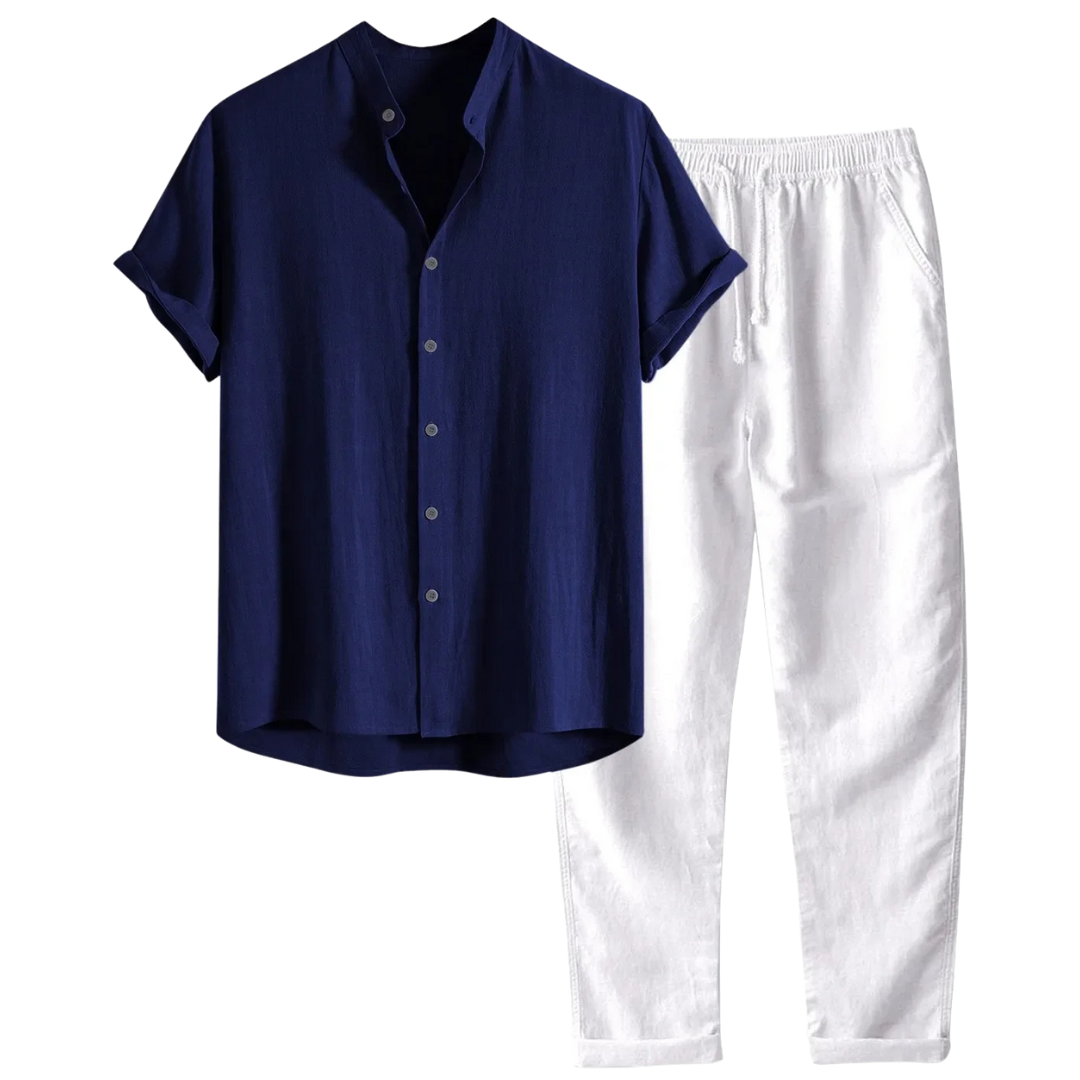 Men's Old Money Linen Summer Set