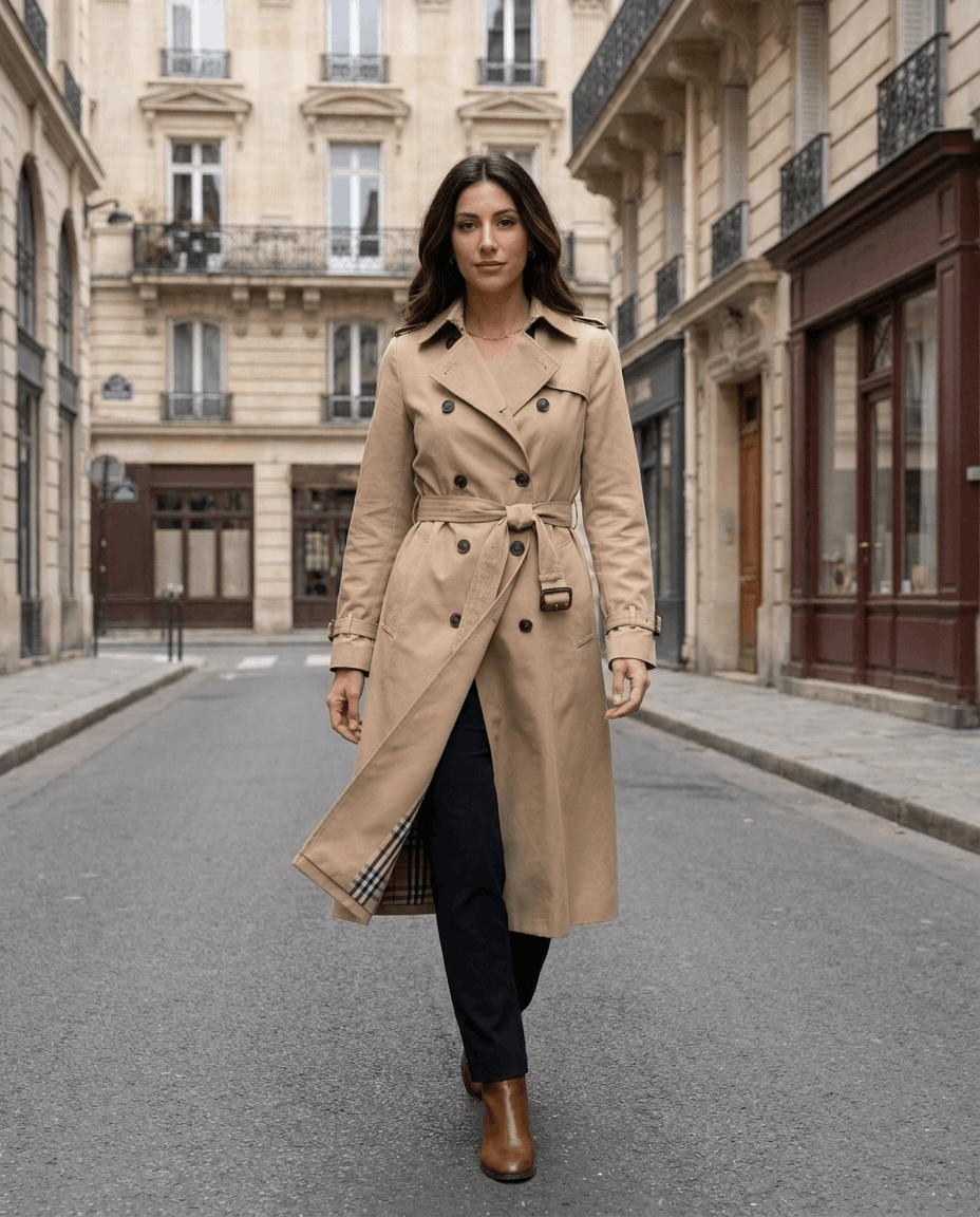 Trench Coat for Women – Mid-Length & Versatile Layering | Luela