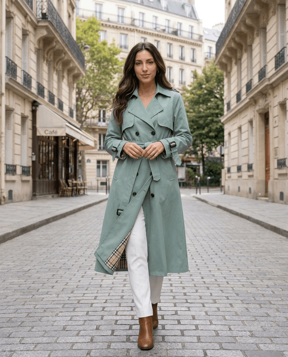 Trench Coat for Women – Mid-Length & Versatile Layering | Luela
