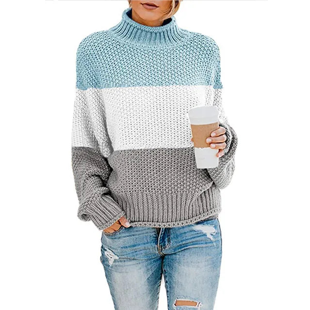 Women’s Chunky Knit Roll Neck Jumper