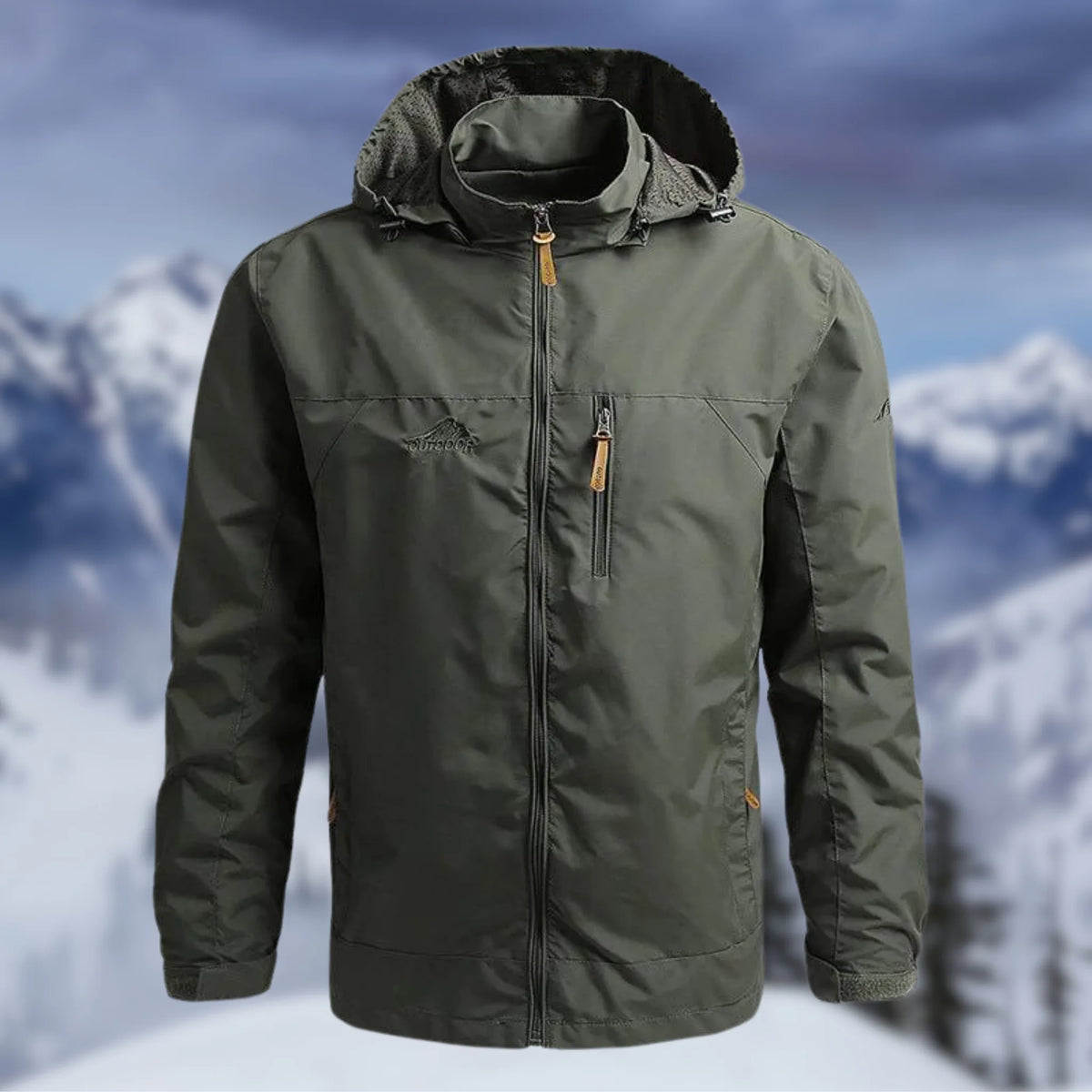 Men's Lightweight Waterproof Jacket with Hood
