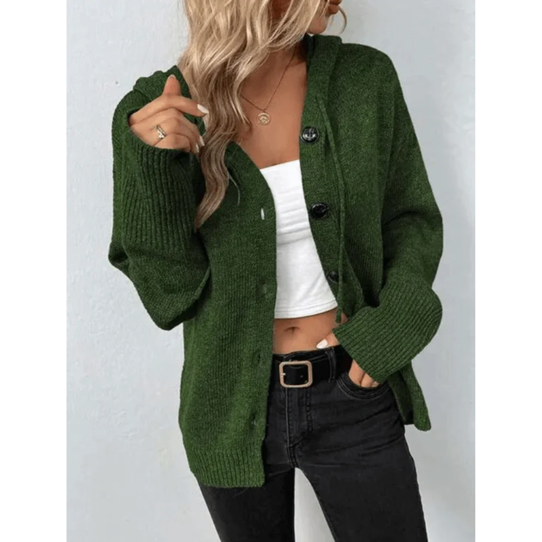 Darcy | Cosy Hooded Button-Front Cardigan