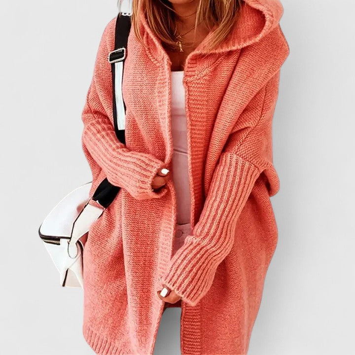 Harlow Women's Hooded Open Front Cardigan