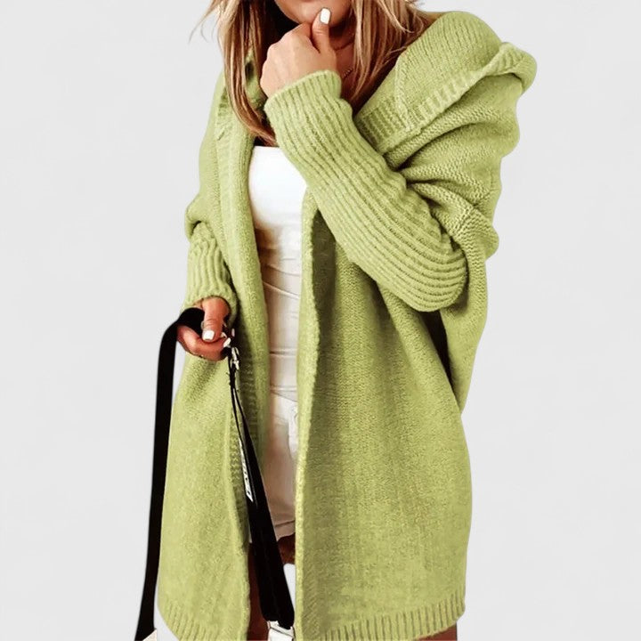 Harlow Women's Hooded Open Front Cardigan