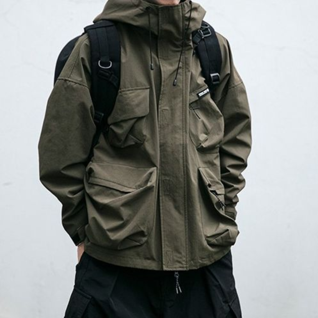 Men's Waterproof Hooded Jacket | Lightweight Outdoor Coat