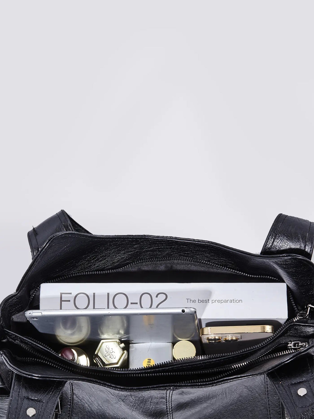 Women’s Large Zip Detail Shoulder Bag