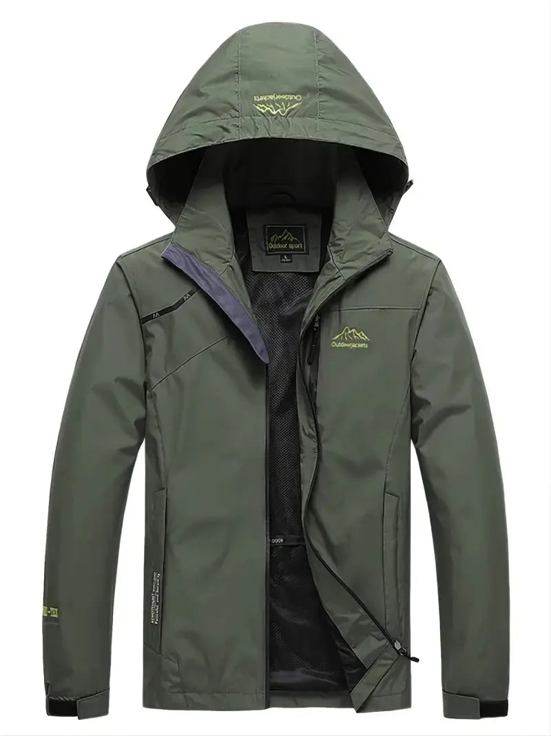 Men's Waterproof Jacket | Breathable Hooded Rain Coat