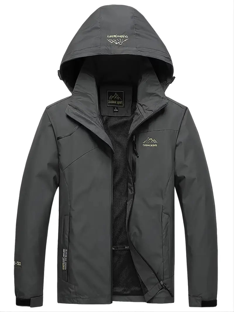 Men's Waterproof Jacket | Breathable Hooded Rain Coat