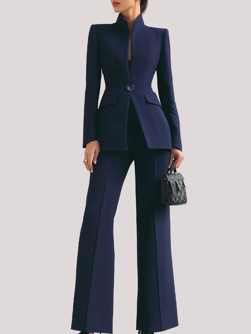 Odalys | Burgundy Two-Piece Suit Set
