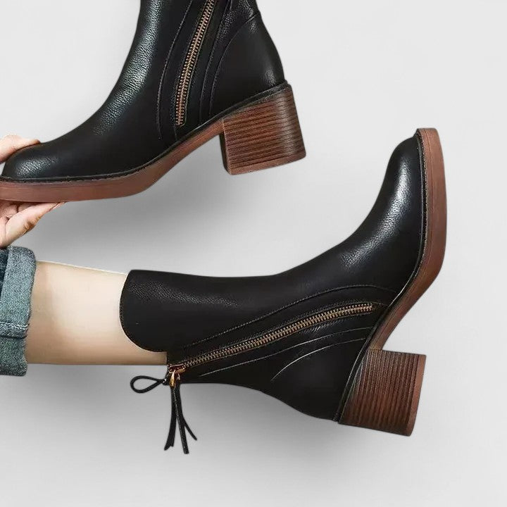 Faustina | Black Ankle Boots