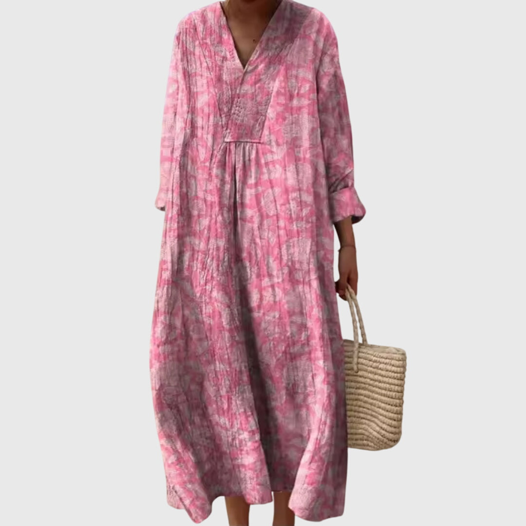 Josefine | Sophisticated Geometric Midi Dress