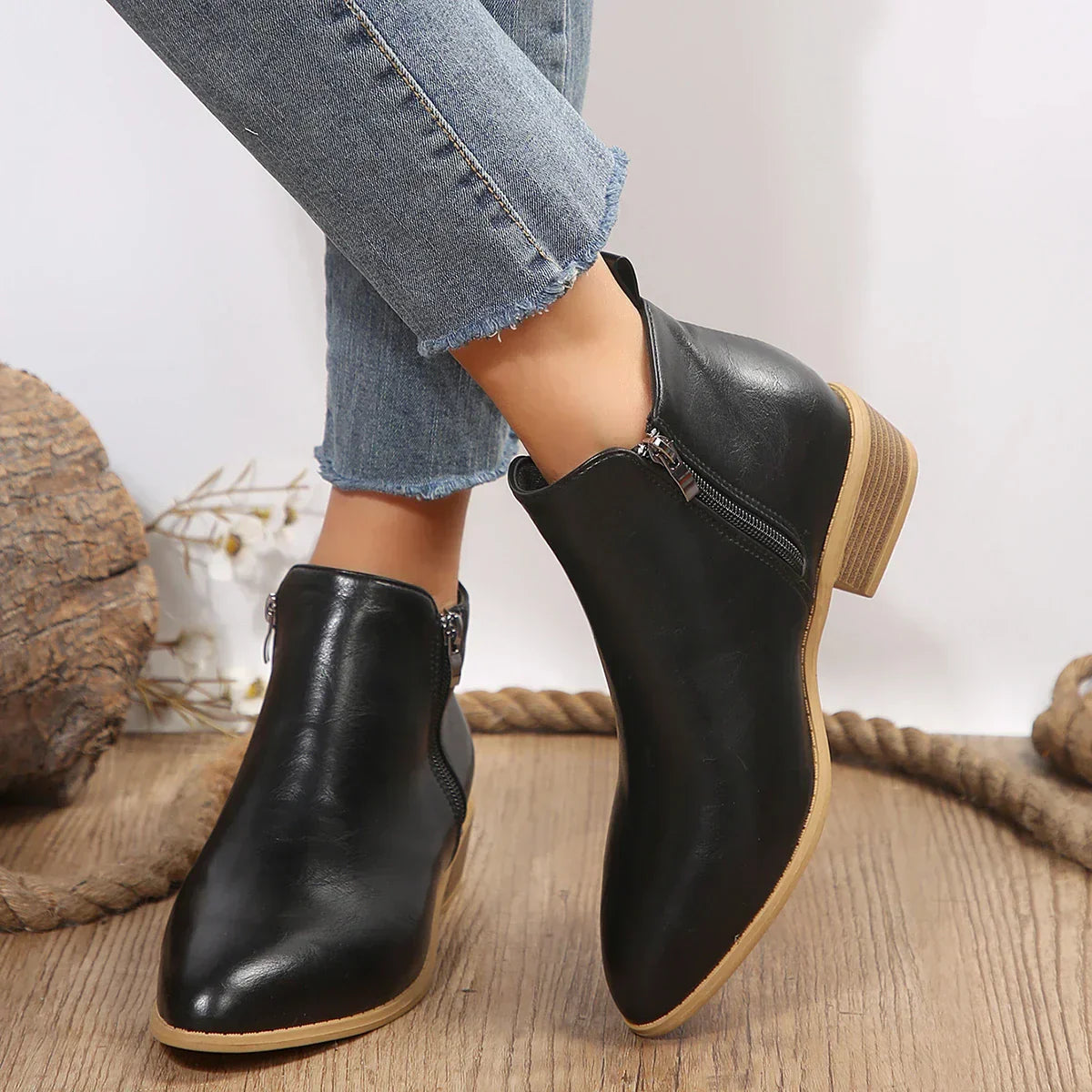 Emberlynn | Supportive Faux Leather Orthopedic Boots
