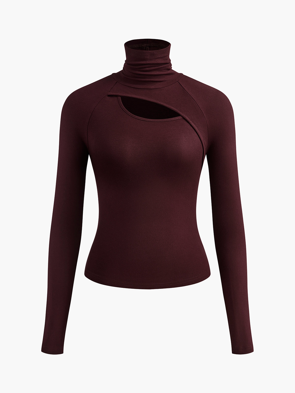 Perdita | Cutout Asymmetric Turtleneck Sweater