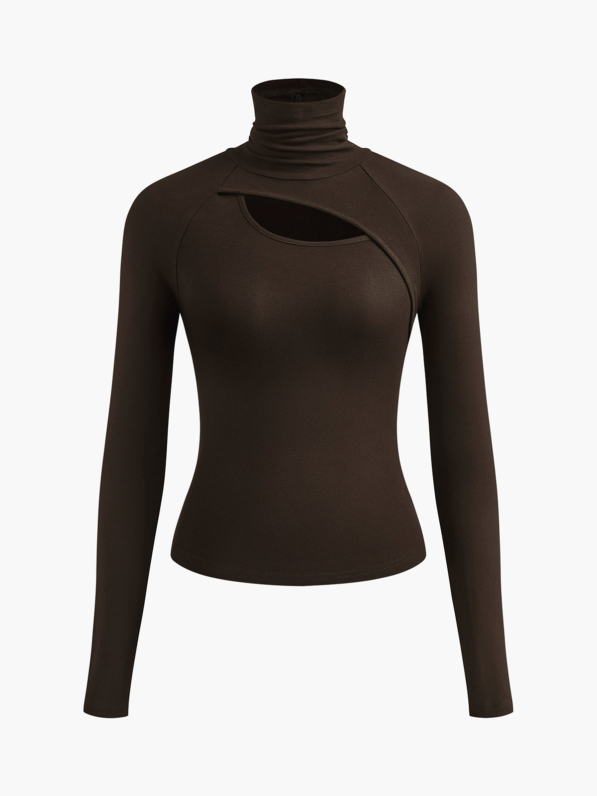 Perdita | Cutout Asymmetric Turtleneck Sweater
