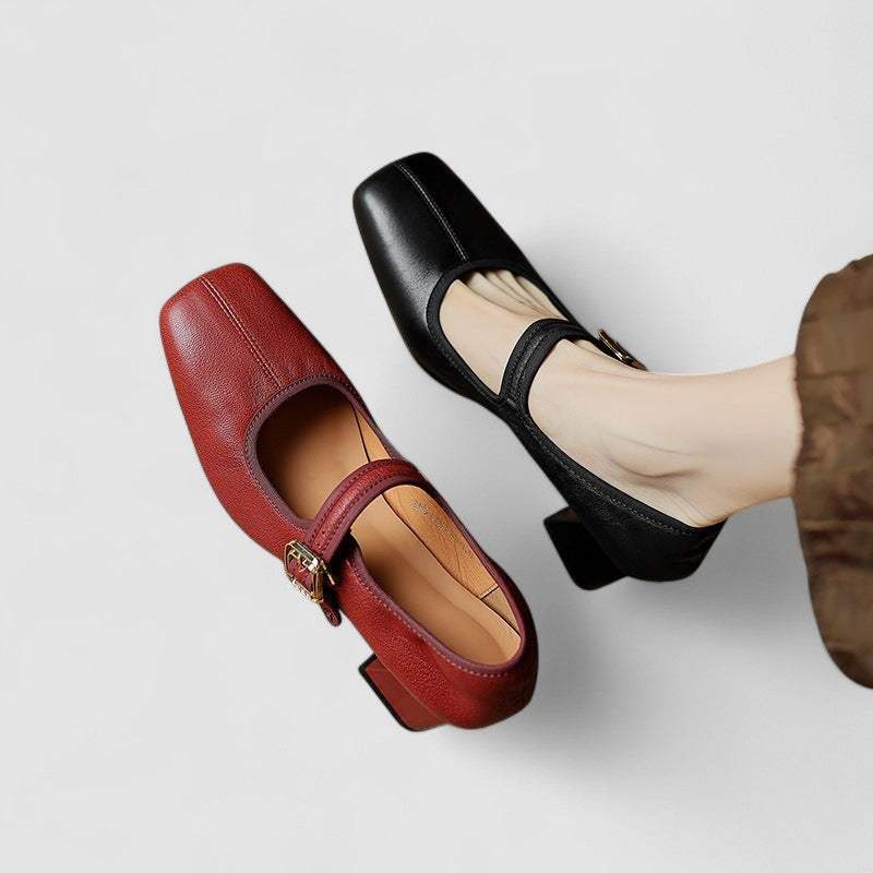 Morwenna | Block Heel Mary Jane Shoes