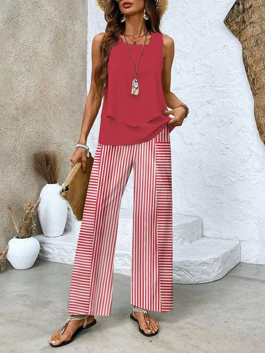 Quilla | Sleeveless Two-Piece Set