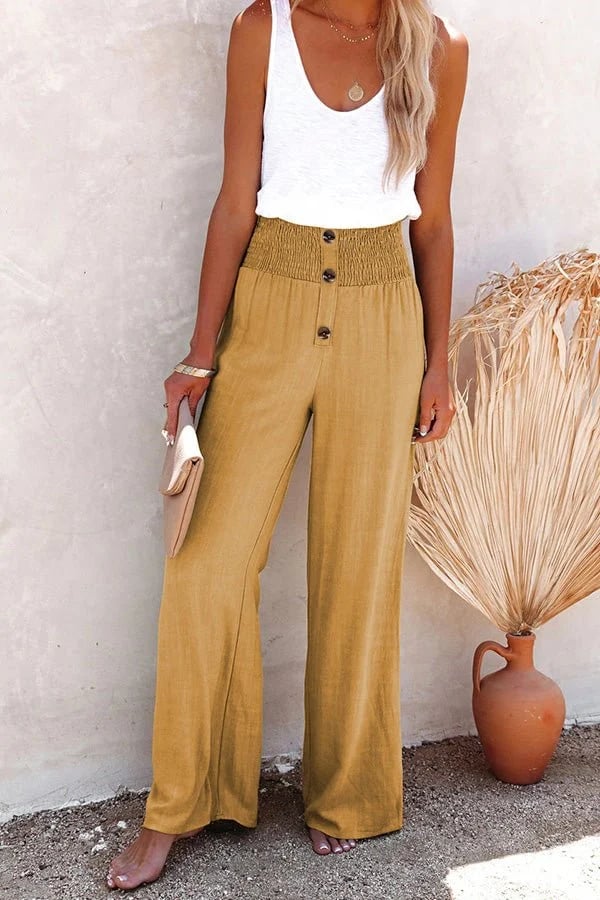 Marceline | Relaxed High-Waisted Trousers