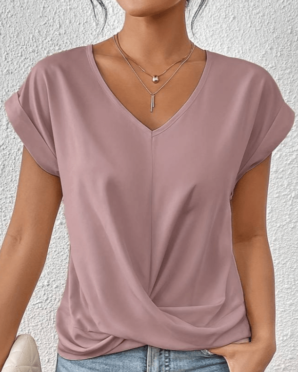 Gwendolyn | Twist Front Viscose Blouse