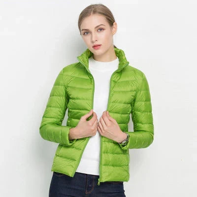 Women's Lightweight Puffer Jacket | Slim Fit Quilted Coat