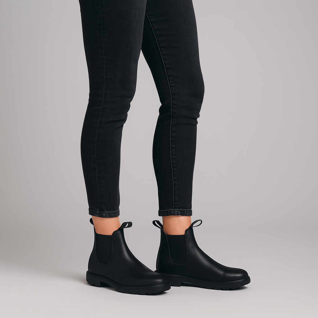 Women's Slip-On Ankle Boots | Chelsea Style with Elastic Panels