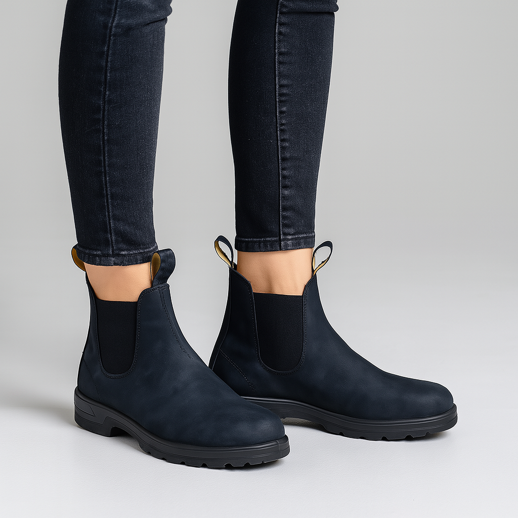 Women's Slip-On Ankle Boots | Chelsea Style with Elastic Panels