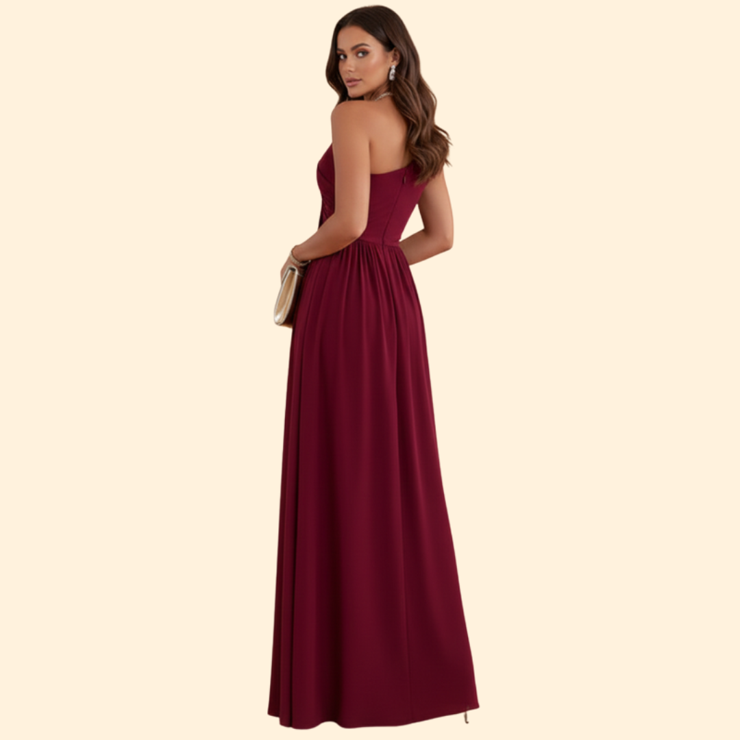 Women's One Shoulder Maxi Dress | Floor Length Evening Gown