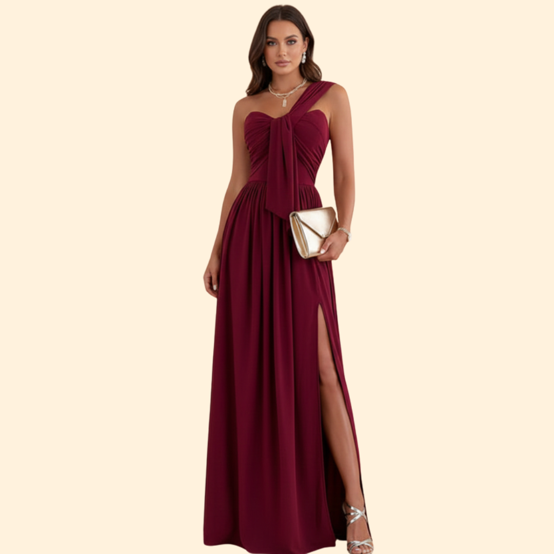Women's One Shoulder Maxi Dress | Floor Length Evening Gown