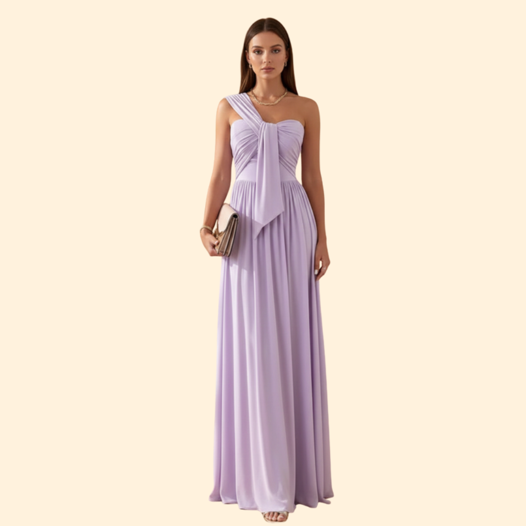 Women's One Shoulder Maxi Dress | Floor Length Evening Gown