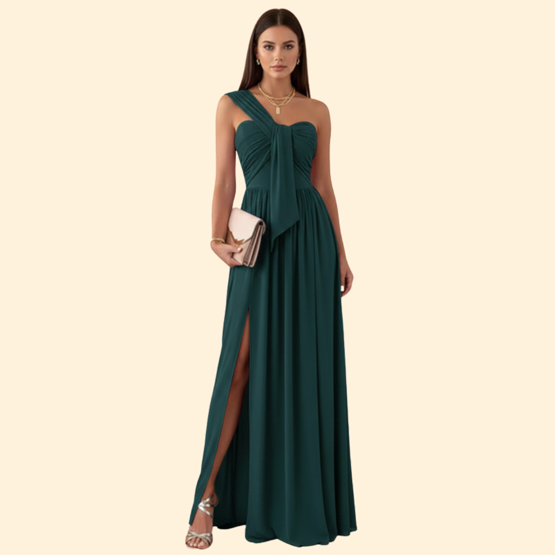 Women's One Shoulder Maxi Dress | Floor Length Evening Gown