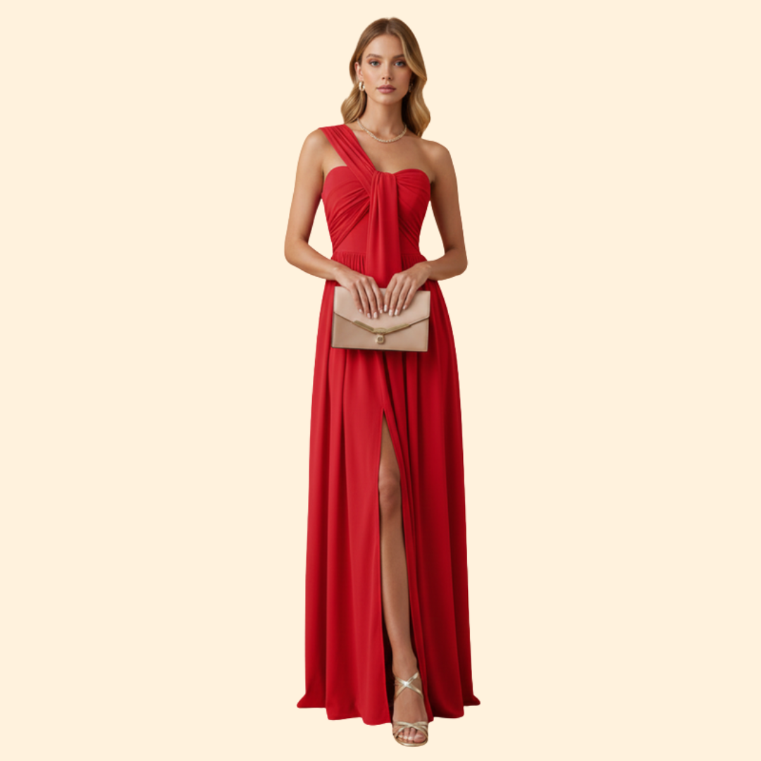 Women's One Shoulder Maxi Dress | Floor Length Evening Gown
