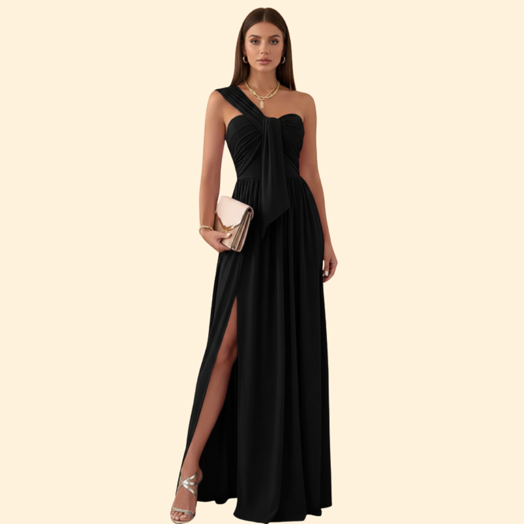 Women's One Shoulder Maxi Dress | Floor Length Evening Gown