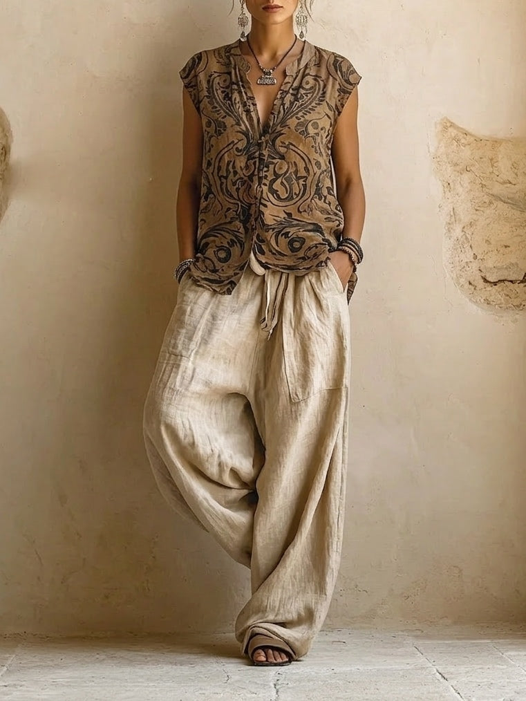 Women’s 3 Piece Relaxed Pants Set