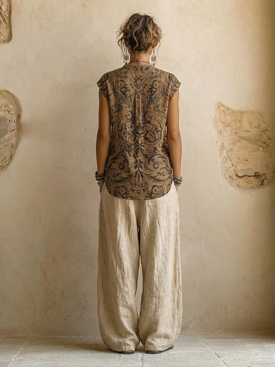 Women’s 3 Piece Relaxed Pants Set