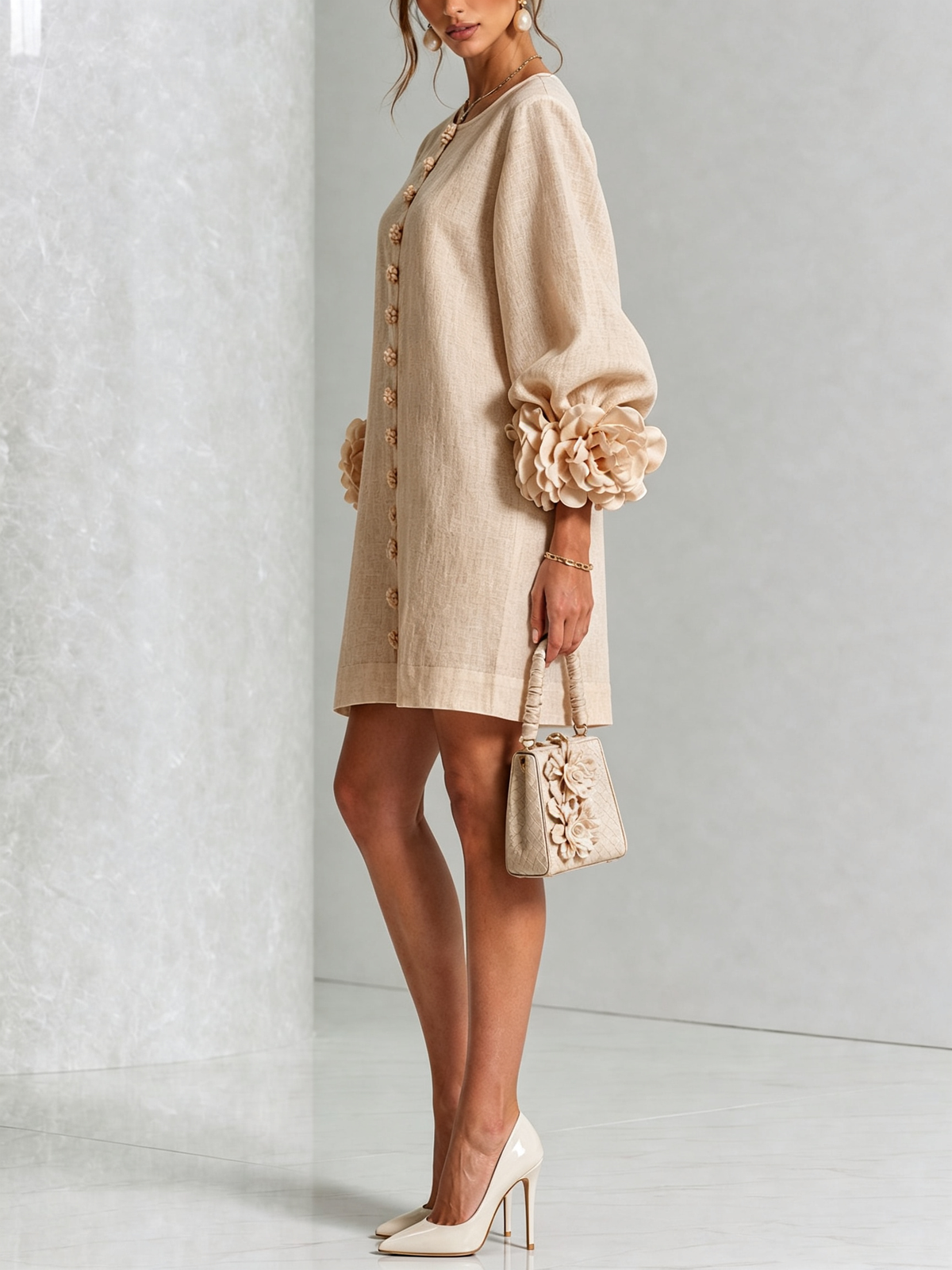 Elise  - Sculptural Mini Dress
