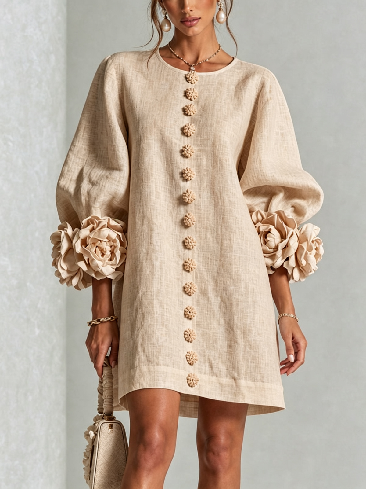 Elise  - Sculptural Mini Dress