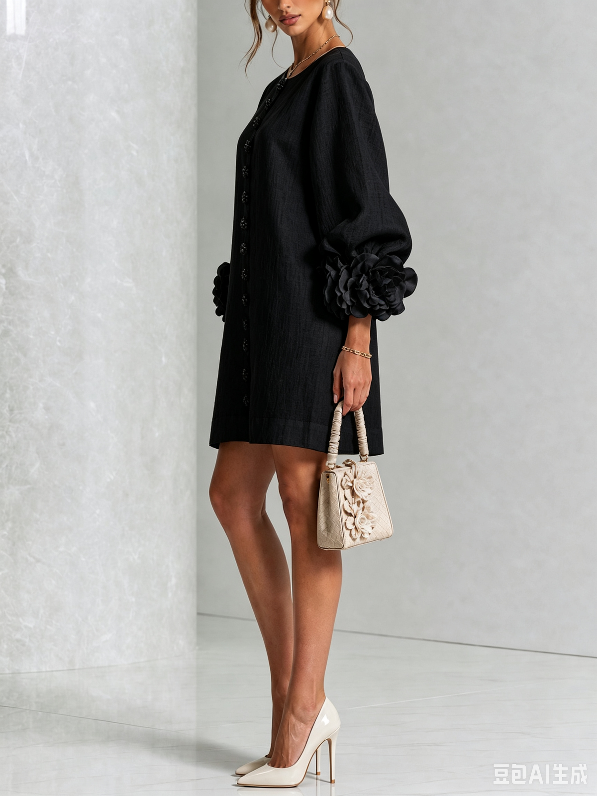 Grace - Sculptural Mini Dress