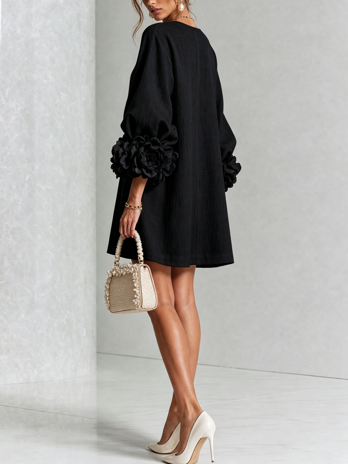 Elise  - Sculptural Mini Dress