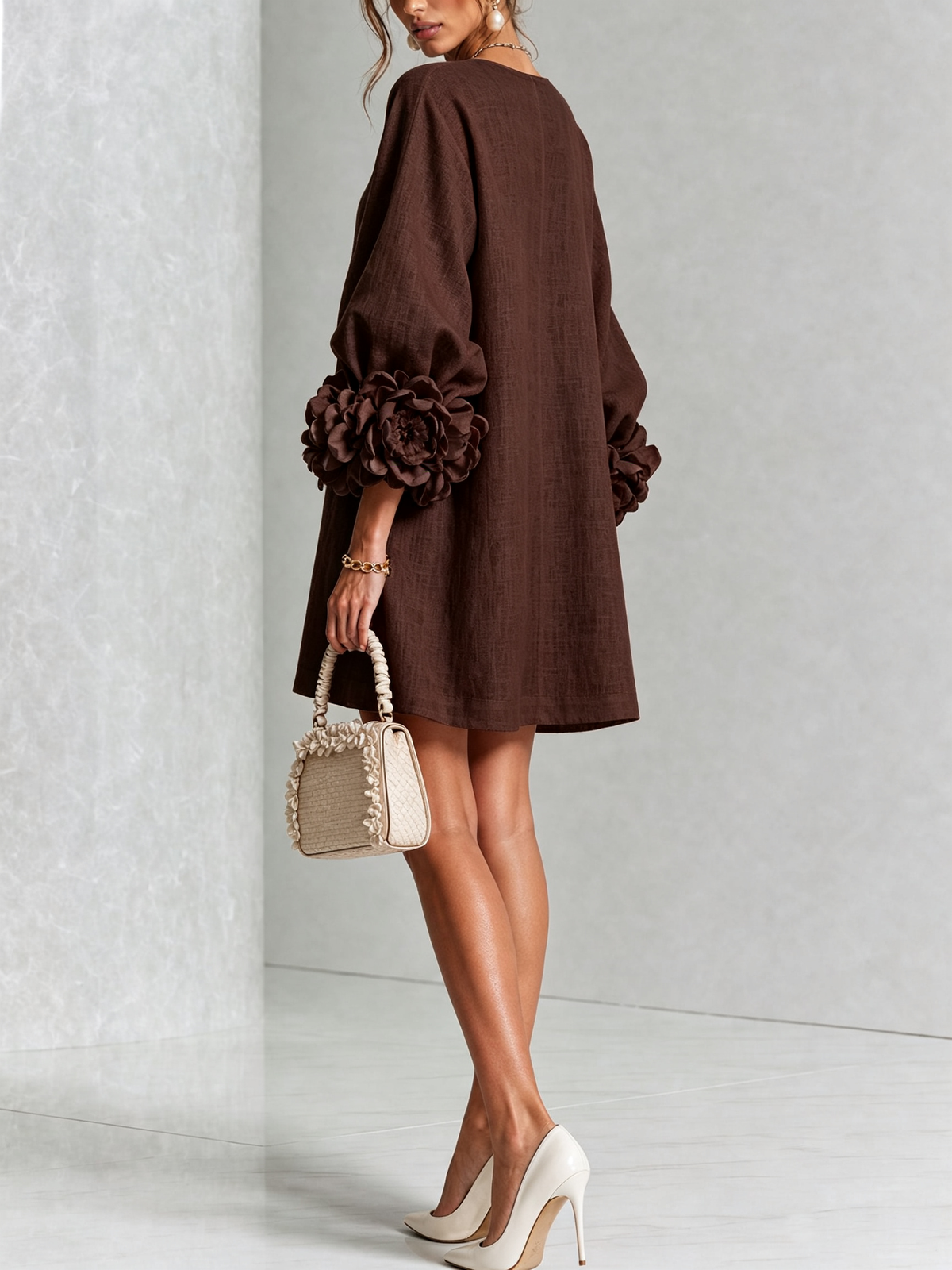 Elise  - Sculptural Mini Dress