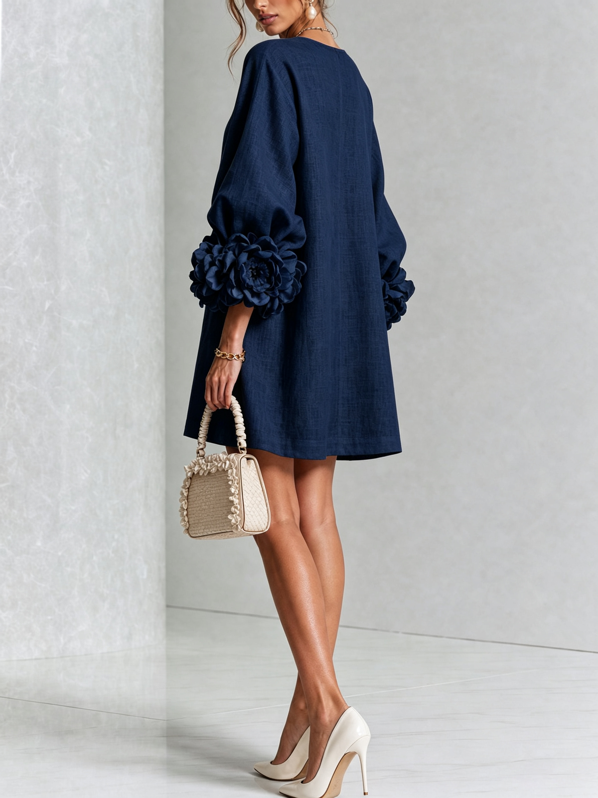Elise  - Sculptural Mini Dress