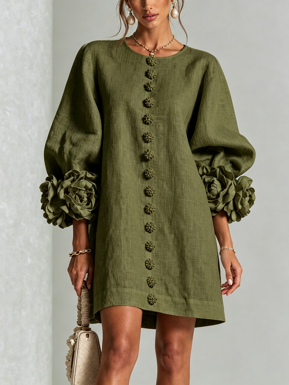 Elise  - Sculptural Mini Dress