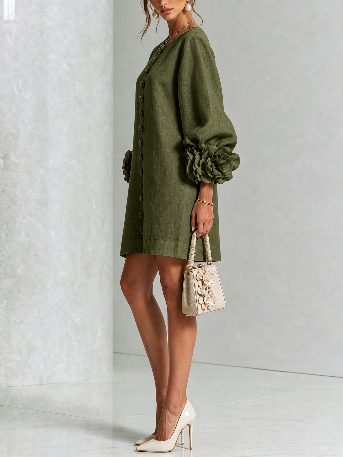 Grace - Sculptural Mini Dress