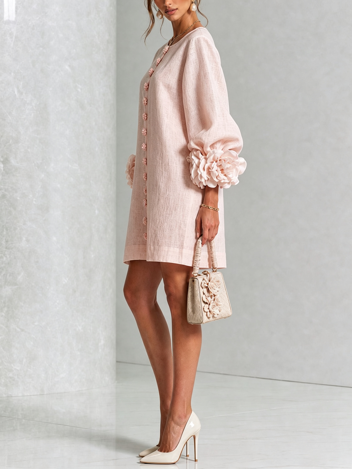 Elise  - Sculptural Mini Dress