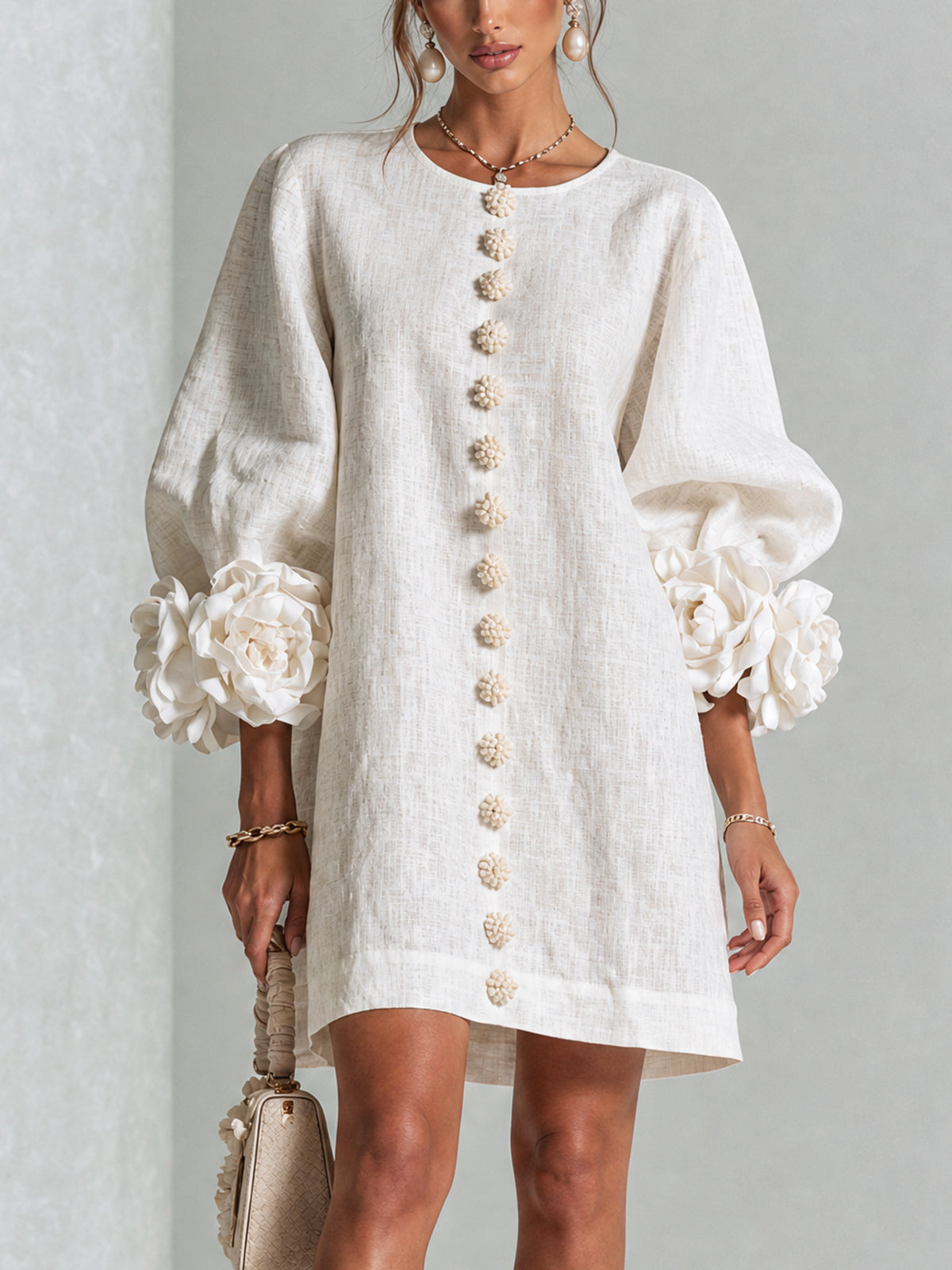 Elise  - Sculptural Mini Dress
