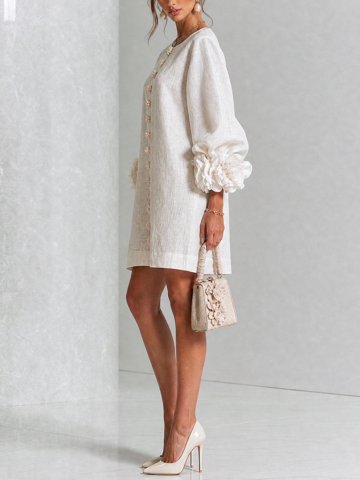 Grace - Sculptural Mini Dress
