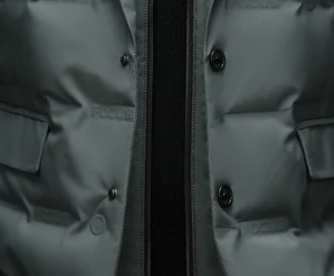 Zoren - Men's Quilted Duck Down Button Blazer