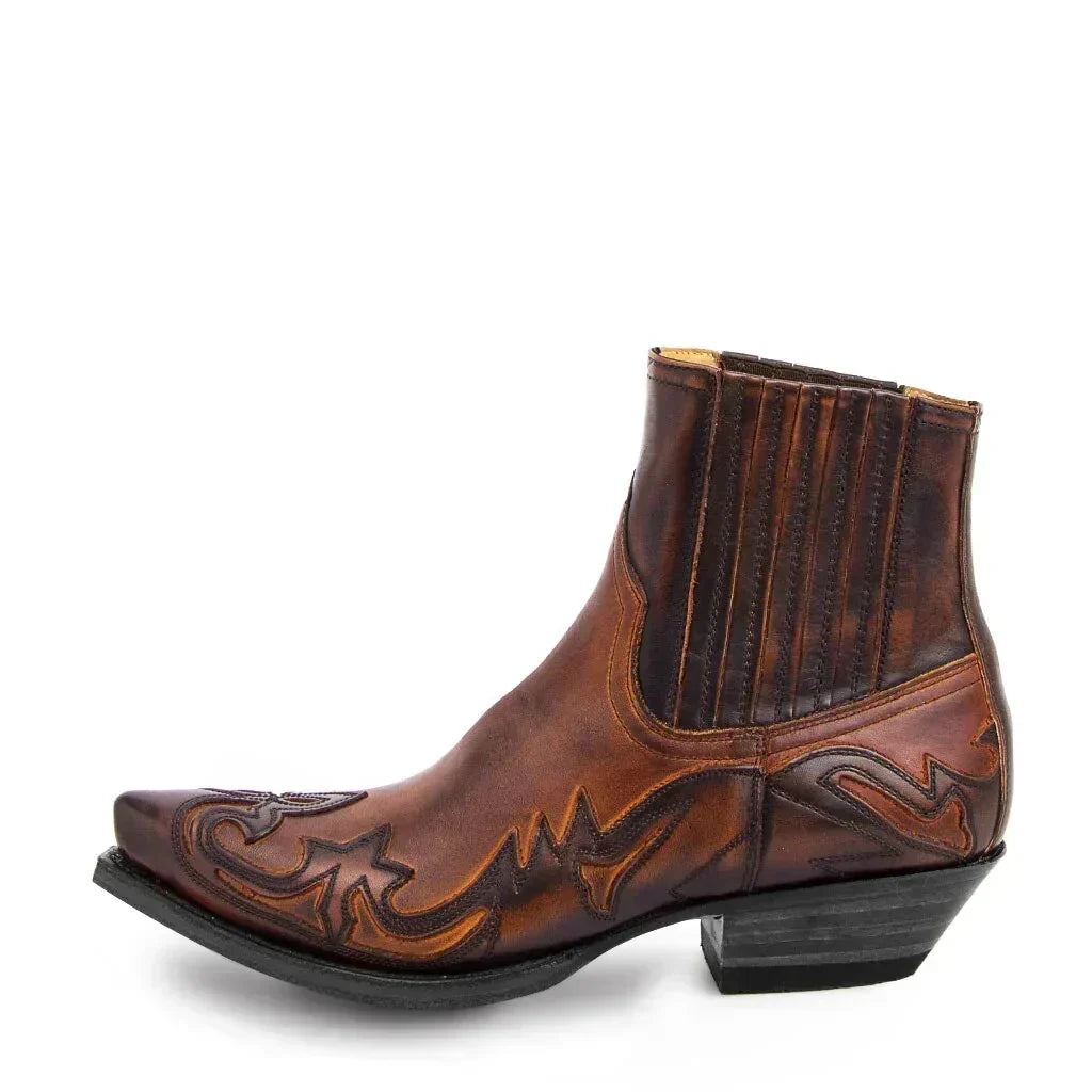 Men's Leather Pointed-Toe Western Cowboy Boots | Dallas