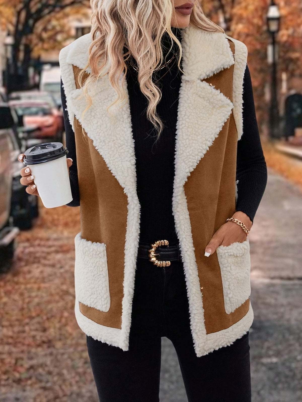 Sylvie | Warm Lapel Collar Winter Vest