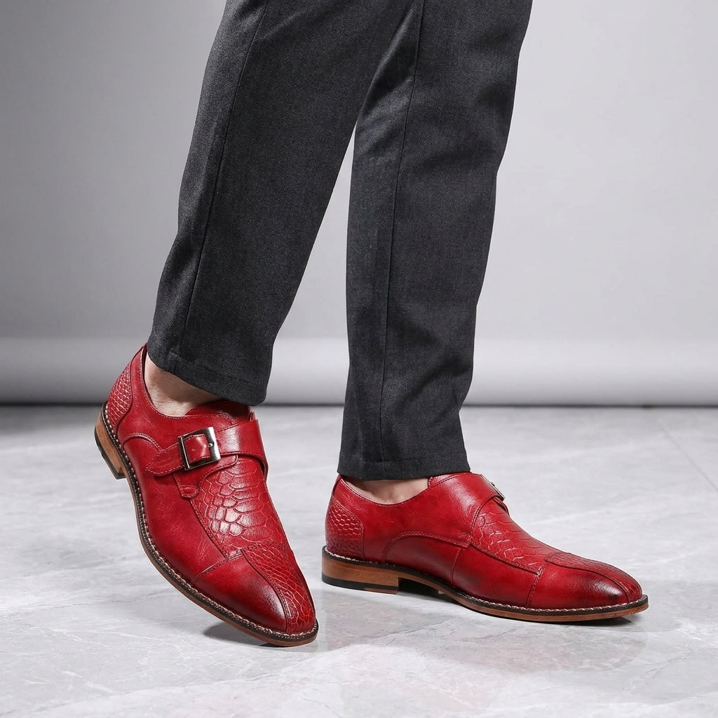 Arezzo Leather Monk Loafers