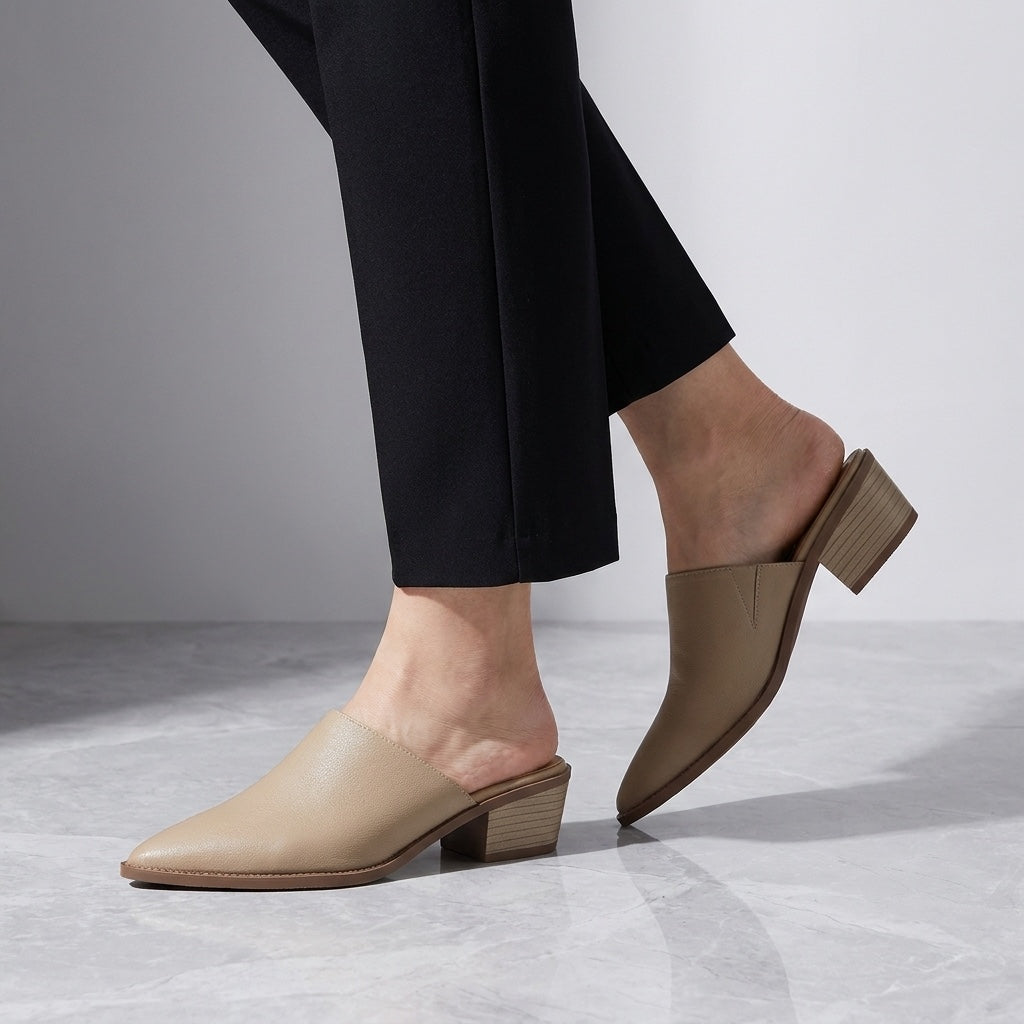 Sabina Leather Mules