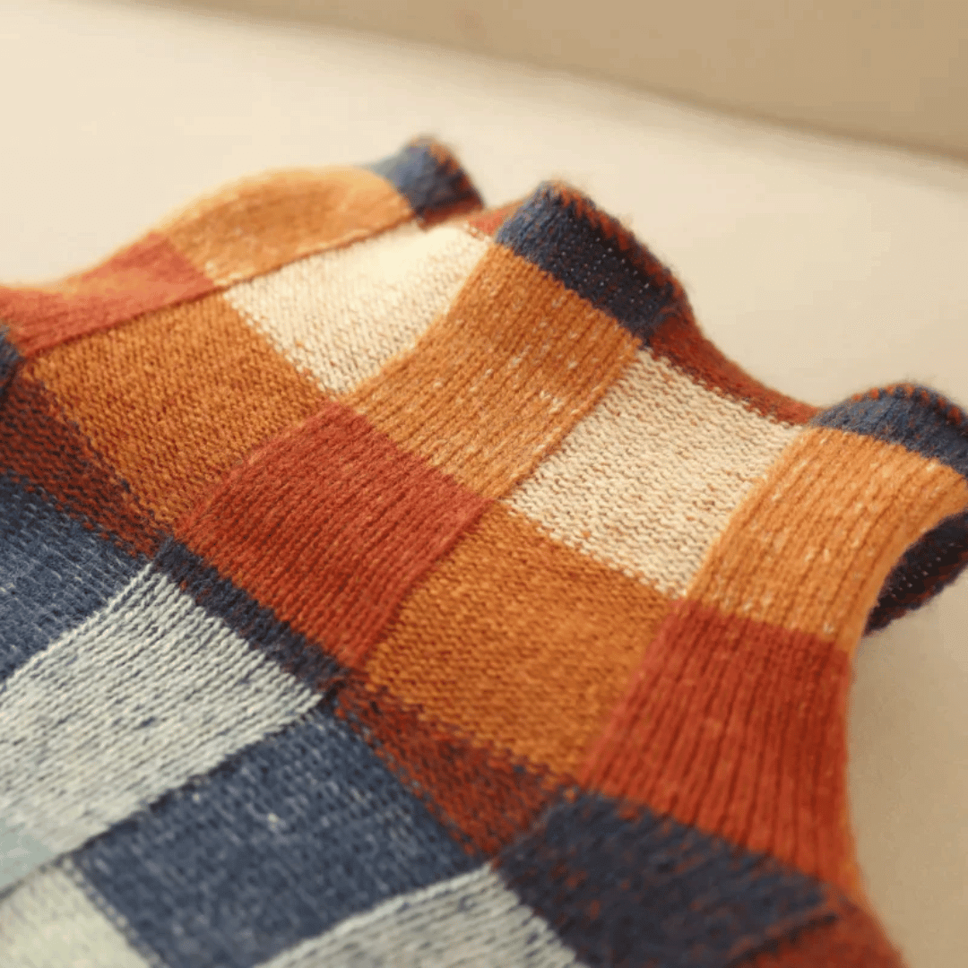 Siena Patchwork Blend Turtleneck Sweater